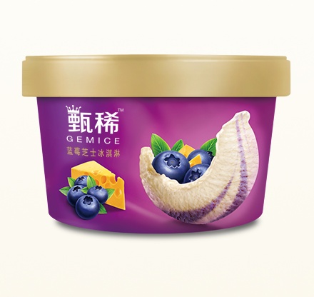 甄稀蓝莓芝士冰淇淋